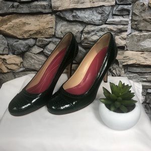 Kate Spade Grn New York Full Brogue Cap Toe Pumps